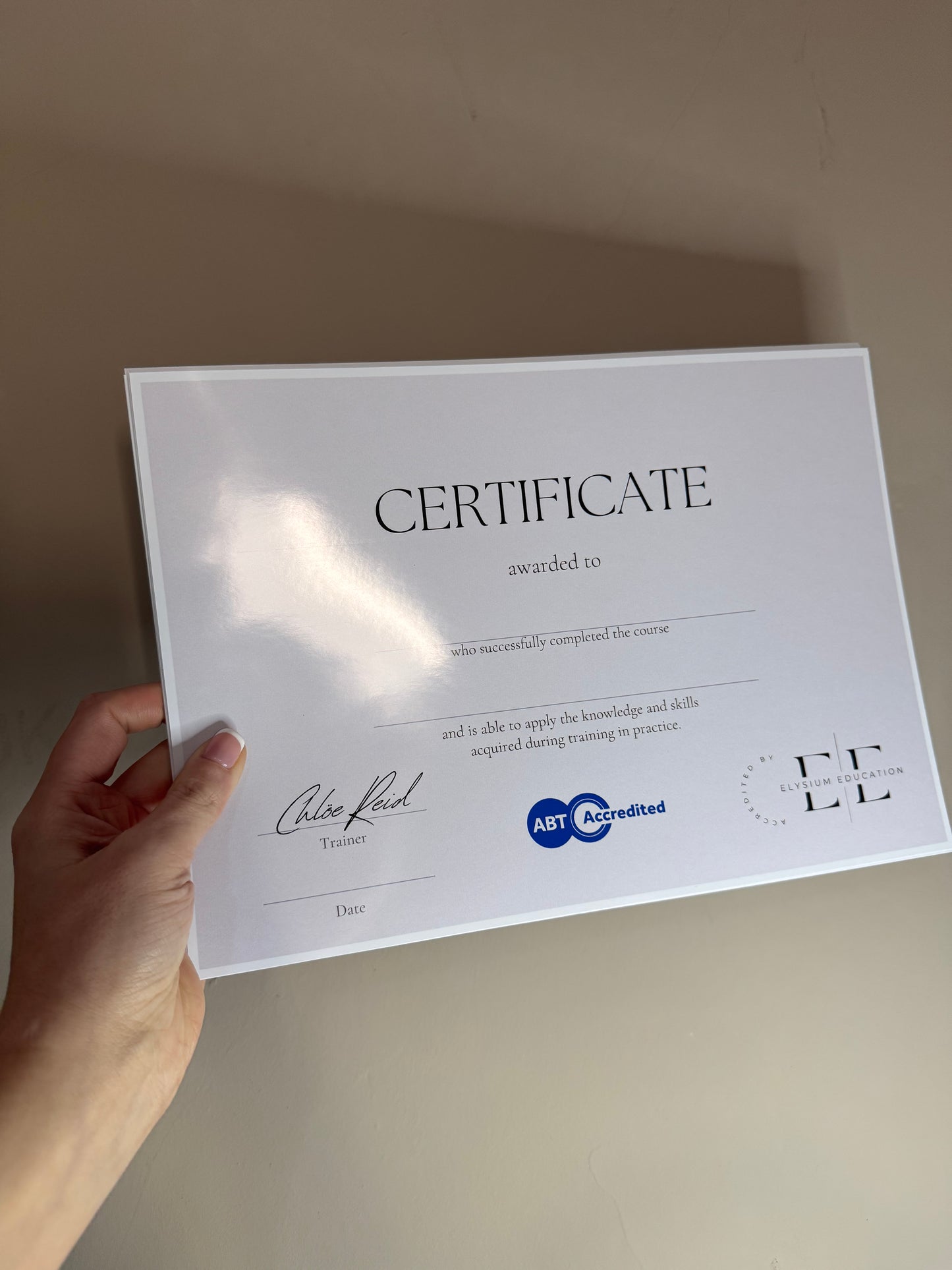 Certificates