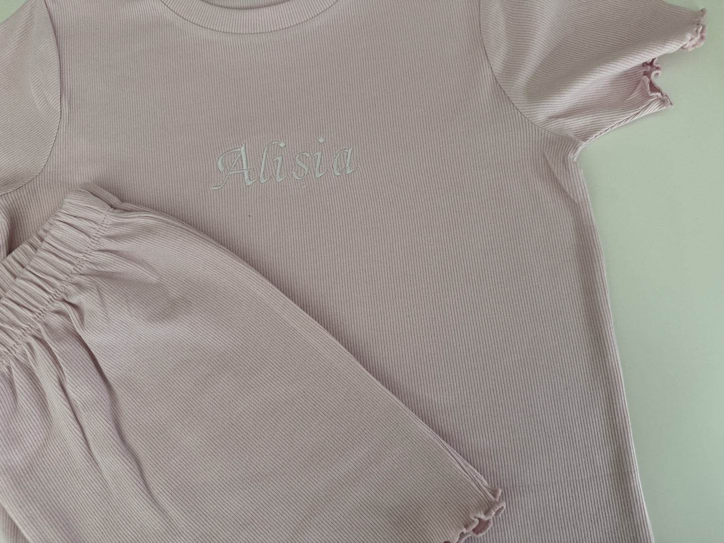Girls Ribbed Set