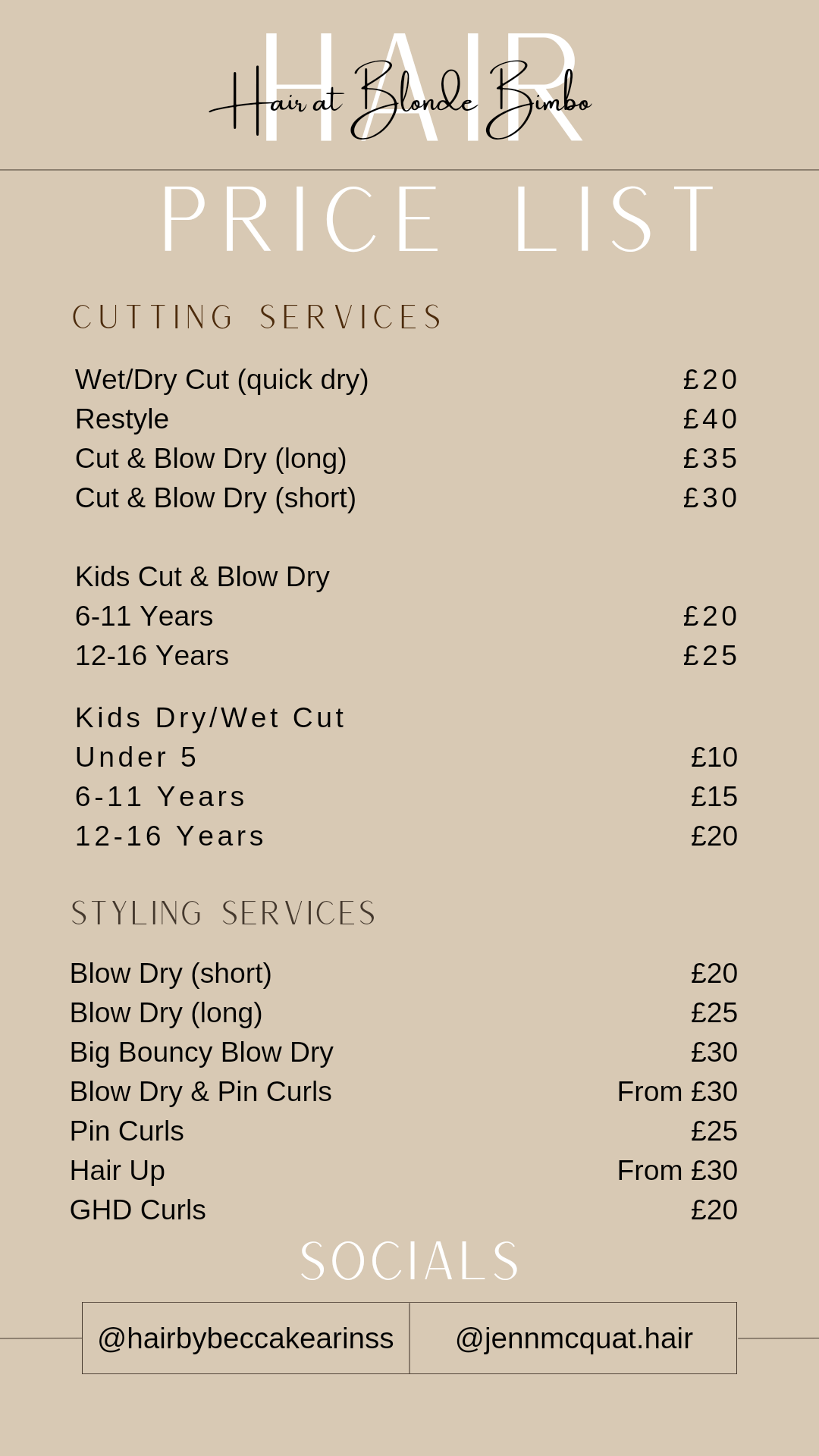 Digital Pricelist/Flyer