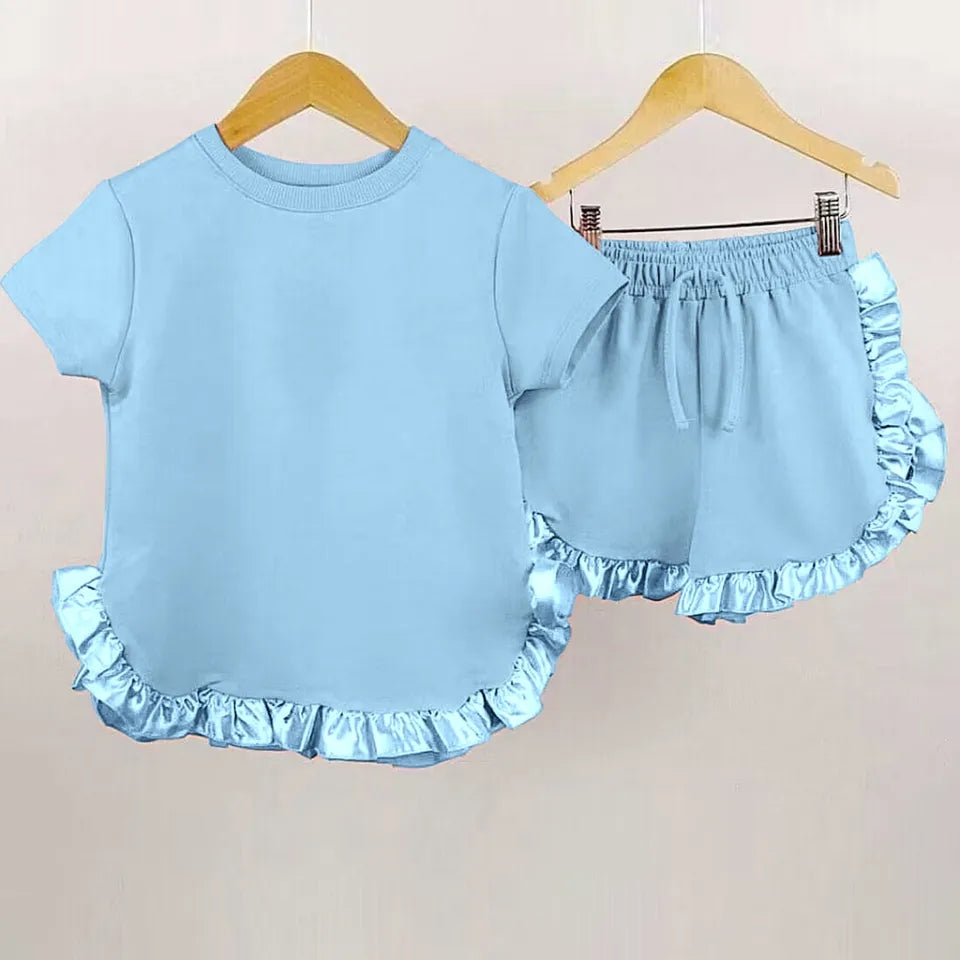 Ruffle Short Set