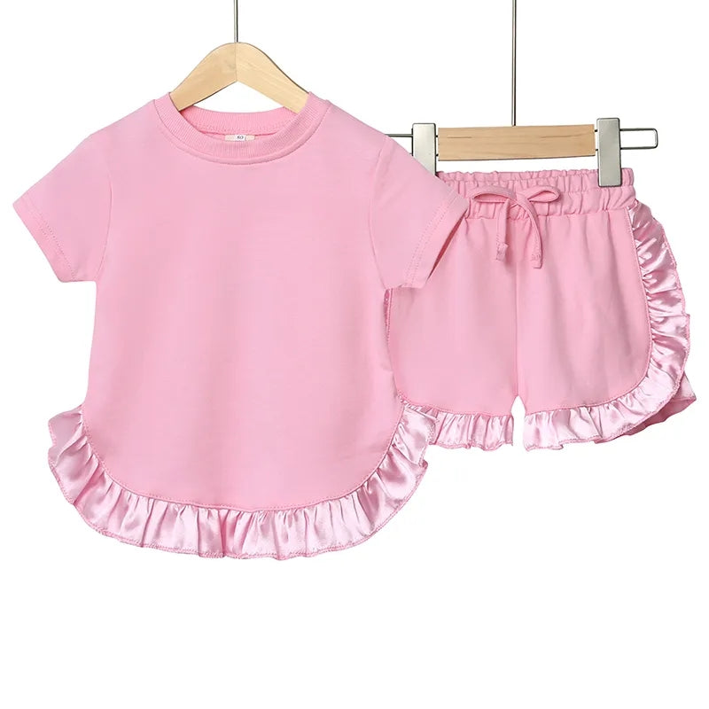Ruffle Short Set