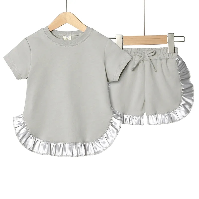 Ruffle Short Set