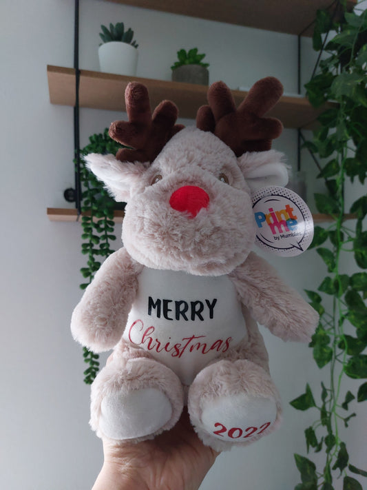 Reindeer Printed Teddy